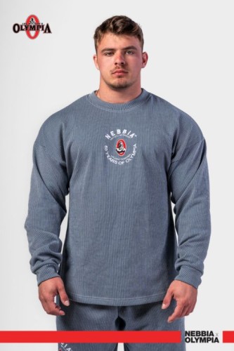 Кофта Nebbia Oversized Pullover SIGNATURE Blue 797