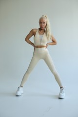 Леггинсы Fitzona Beige With Gold Leggings