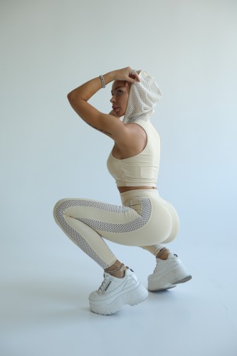 Легінси Fitzona Beige With Gold Leggings