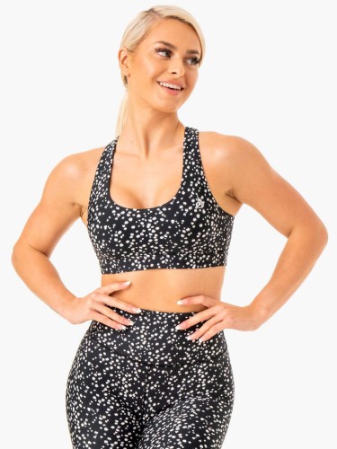 Топ Ryderwear Reform Sports Bra - Black Speckle