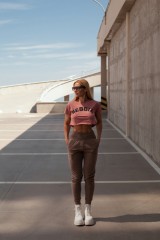 Штаны High-Waist Loose Fit Sweatpants "Feeling Good" 409 Brown