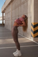 Штаны High-Waist Loose Fit Sweatpants "Feeling Good" 409 Brown