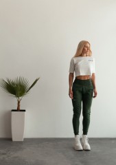 Штаны High-Waist Loose Fit Sweatpants "Feeling Good" 409 Dark Green