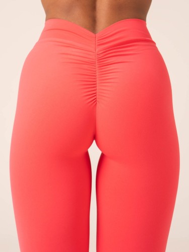 Леггинсы Ryderwear NKD V Scrunch Leggings - Neon Salmon