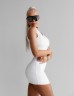 Плаття Fitzona White Mini Dress With Ziper And Bra Cup