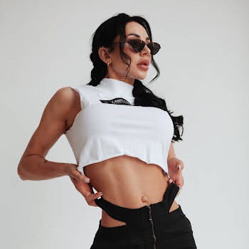 Юбка Labellamafia Skirt Ziper Frontal BL Preto