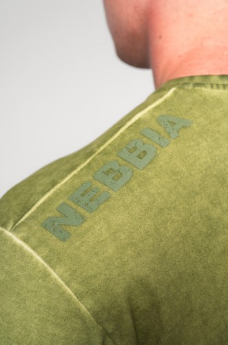 Футболка Nebbia Washed-off Oversized T-shirt HERITAGE Green 355
