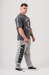 Штаны Nebbia Iconic Sweatpants BEAST MODE-ON Light Grey 198