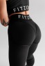 Легінси FZ Black Mesh Leggings with Imitation Shiny Thongs