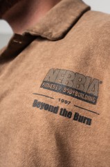 Рубашка Nebbia Washed-off Oversized Shirt 90s THROWBACK Light Brown 347