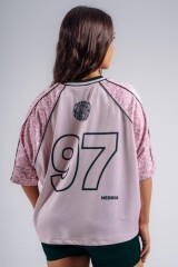 Футболка Nebbia Oversized T-Shirt '97 PRIMAL Pink Leopard 862