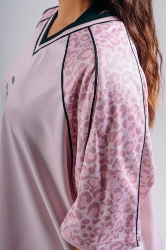 Футболка Nebbia Oversized T-Shirt '97 PRIMAL Pink Leopard 862