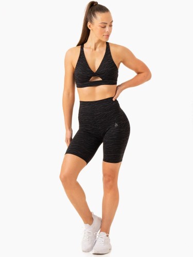 ШортыTransform Mid Length Shorts - Black Zebra
