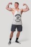 Майка Nebbia Washed Muscle Back Stringer GOLDEN AGE Light Grey 791