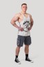Майка Nebbia Washed Muscle Back Stringer GOLDEN AGE Light Grey 791