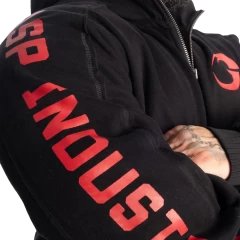 Мужская толстовка на молнии Pro GASP Hood 220862 Black/Red