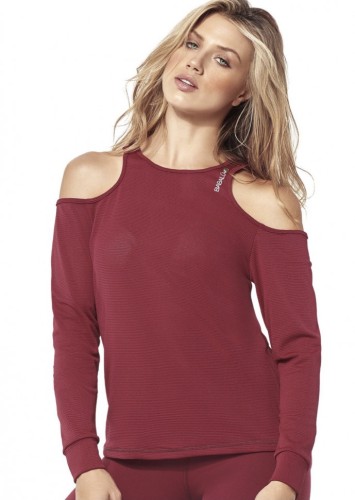 Женская футболка с длинным рукавом Babalu bordeux 60803