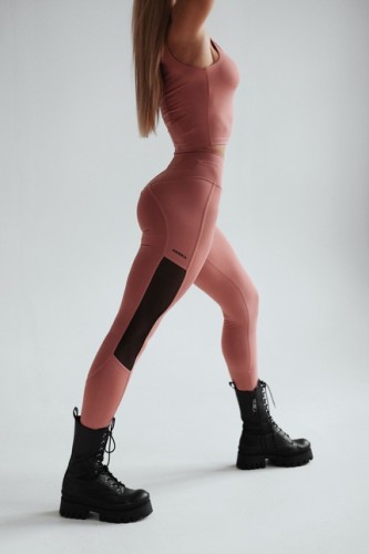 Легінси High Waist & Mesh Leggings 573 Old Rose