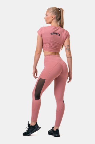 Легінси High Waist & Mesh Leggings 573 Old Rose