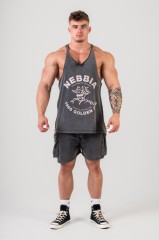 Майка Nebbia Washed Muscle Back Stringer GOLDEN AGE Black 791