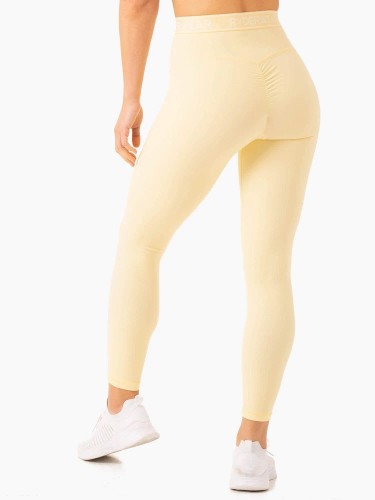 Леггинсы Level Up High Waisted Scrunch Leggings - Butter