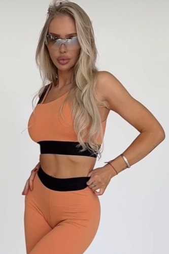 Топ Light-Support Assymetrical Sports Bra ELITE Orange 469