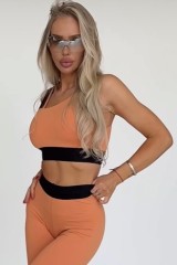 Топ Light-Support Assymetrical Sports Bra ELITE Orange 469