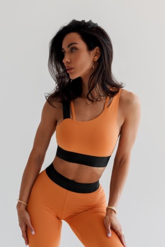 Топ Light-Support Assymetrical Sports Bra ELITE Orange 469