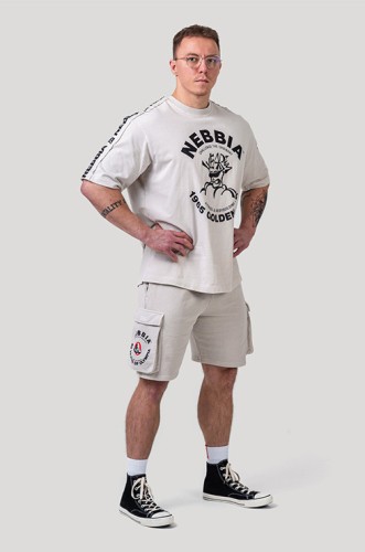 Футболка Nebbia Washed Oversized T-Shirt GOLDEN AGE Light Grey 790