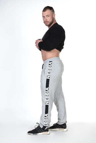 Спортивные штаны Nebbia Sweatpants HardCore 366 light grey