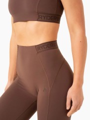 Леггинсы Level Up High Waisted Scrunch Leggings - Chocolate