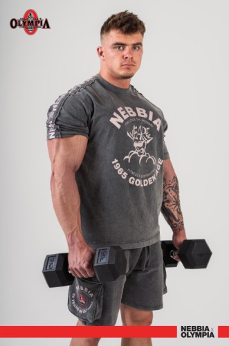 Футболка Nebbia Washed Oversized T-Shirt GOLDEN AGE Black 790