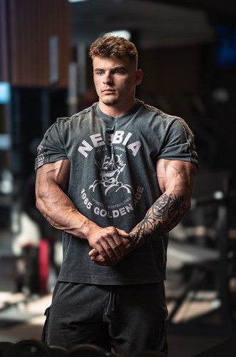 Футболка Nebbia Washed Oversized T-Shirt GOLDEN AGE Black 790