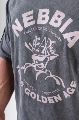 Футболка Nebbia Washed Oversized T-Shirt GOLDEN AGE Black 790