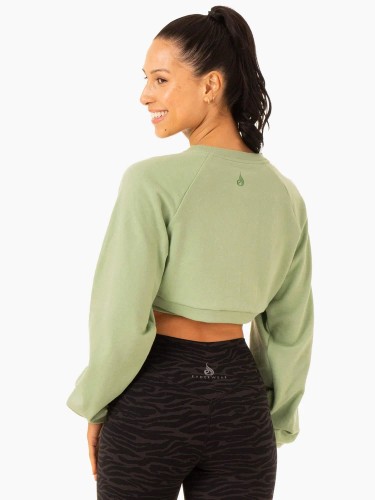 Кроп толстовка Emerge Super Crop Sweater - Jade Green
