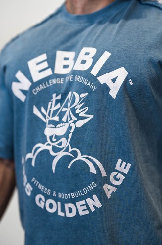 Футболка Nebbia Washed Oversized T-Shirt GOLDEN AGE Blue 790