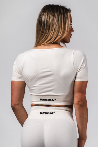 Топ Nebbia Shaping Crop Top FLOW SEAMLESS Cream 499