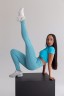ЛЕГГИНСЫ TOTAL SKY BLUE HONG KONG FITNESS LEGGIN 14630