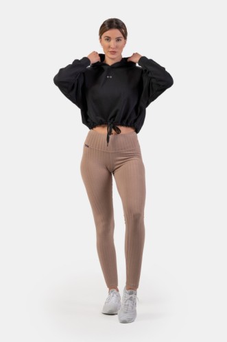 Леггинсы Organic Cotton Ribbed High-Waist Leggings 405 Brown