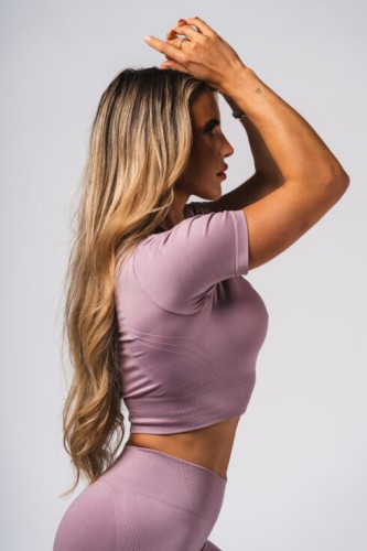 Топ Nebbia Shaping Crop Top FLOW SEAMLESS Pink 499