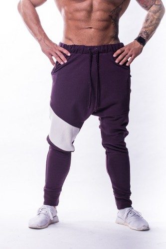 Спортивні штани Nebbia DROP CROTCH 729 Bordo