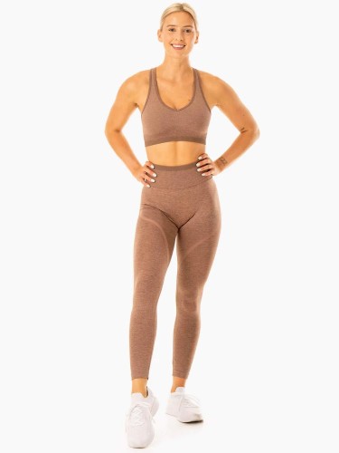 Леггинсы Excel Seamless High Waisted Leggings - Mocha Marl
