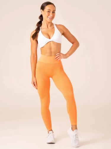 Леггинсы Ryderwear Honeycomb Scrunch Seamless Leggings - Mango