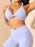 Топ Ryderwear NKD Stonewash Twist Sports Bra - Cornflower Blue Stonewash