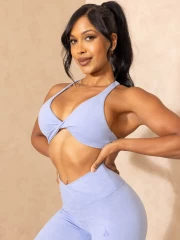 Топ Ryderwear NKD Stonewash Twist Sports Bra - Cornflower Blue Stonewash