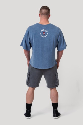 Футболка Nebbia Washed Rag Top GOLDEN AGE Blue 788