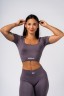 Топ Nebbia Shaping Crop Top FLOW SEAMLESS Dark Grey 499
