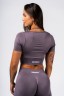 Топ Nebbia Shaping Crop Top FLOW SEAMLESS Dark Grey 499