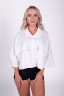 Сорочка Nebbia Boxy Cropped Shirt With Pockets White 598 UNI