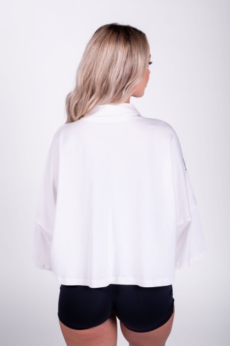 Сорочка Nebbia Boxy Cropped Shirt With Pockets White 598 UNI